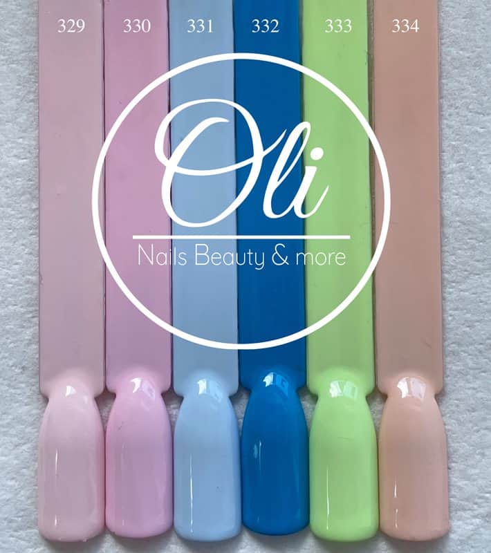 RIO gel polish לק ג׳ל ריו גוונים 329-334