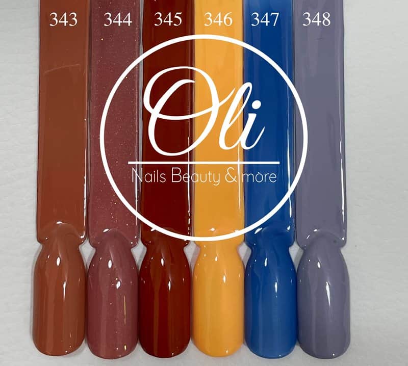 RIO gel polish לק ג׳ל ריו גוונים 343-348
