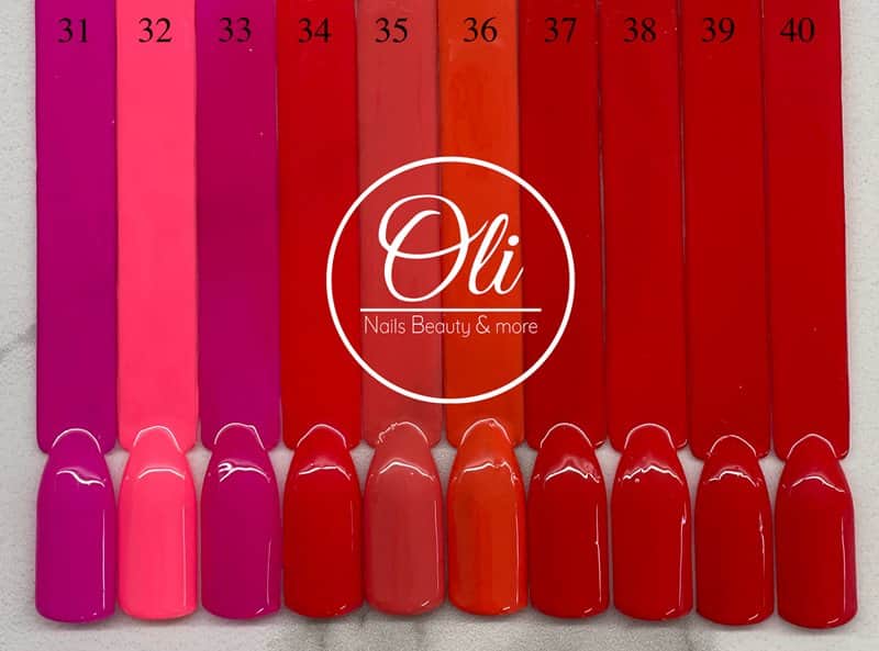 RIO gel polish לק ג׳ל ריו גוונים 31-40