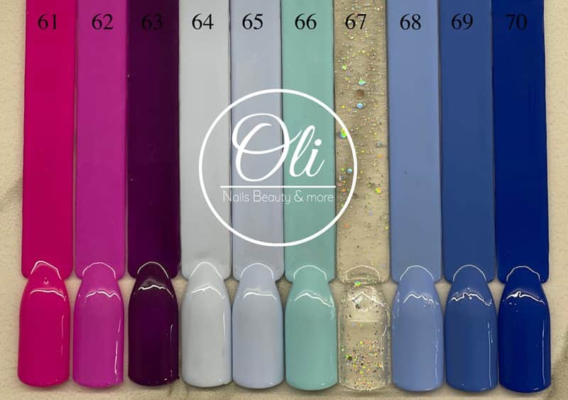 RIO gel polish לק ג׳ל ריו גוונים 61-70