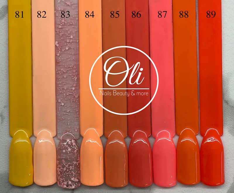 RIO gel polish לק ג׳ל ריו גוונים 81-89