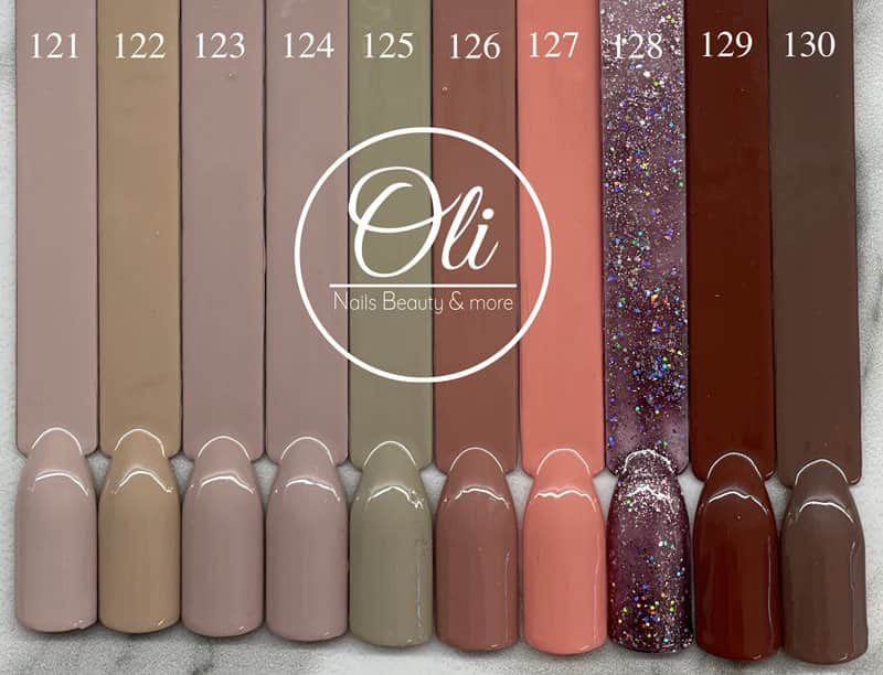 RIO gel polish לק ג׳ל ריו גוונים 121-130