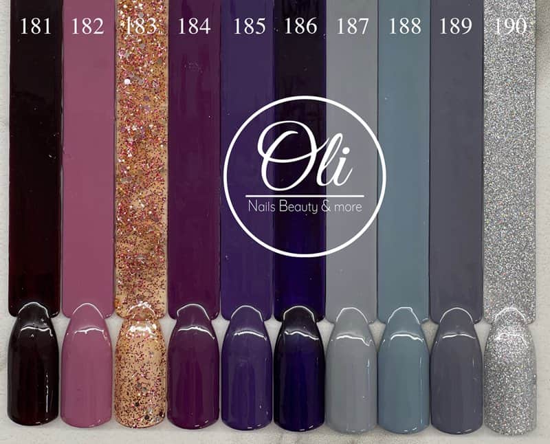 RIO gel polish לק ג׳ל ריו גוונים 181-190