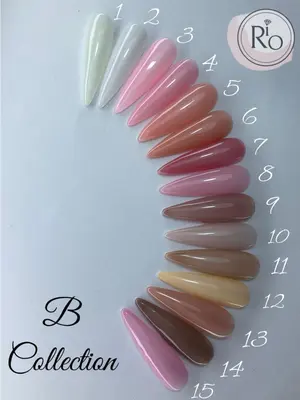 RIO gel polish לק ג׳ל ריו גוונים B10-B15