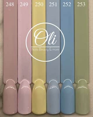 RIO gel polish לק ג׳ל ריו גוונים 248-253