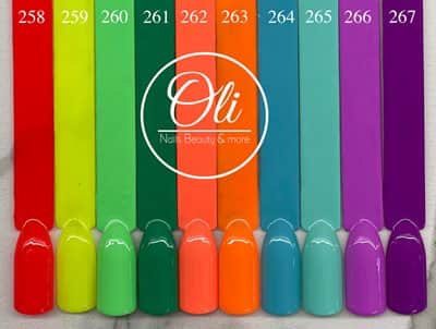 RIO gel polish לק ג׳ל ריו גוונים 258-267