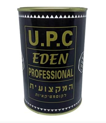 פחית שעוות בדים קרה עדן יו פי סי U.P.C