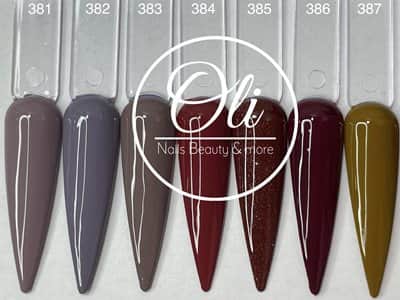 RIO gel polish לק ג׳ל ריו גוונים 381-387