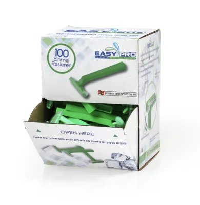 מארז 100 יח’ – סכיני גילוח חד פעמי איזי פרו | EASY PRO