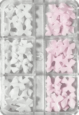 פפיון לקישוט ציפורניים - מארז 30 יחידות