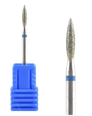 ראש שיוף יהלום למניקור- להבה | פס כחול | גסות בינוני