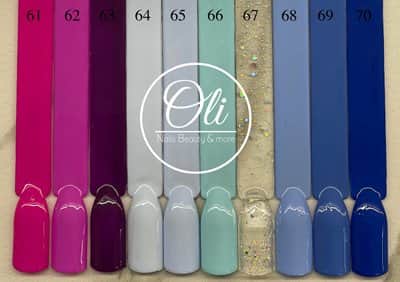 RIO gel polish לק ג׳ל ריו גוונים 61-70