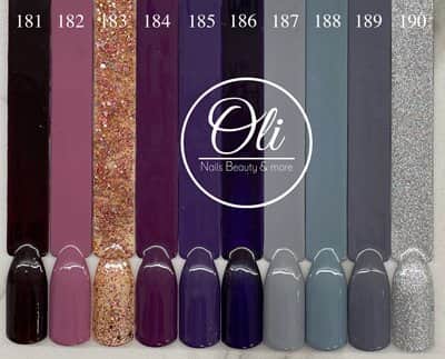 RIO gel polish לק ג׳ל ריו גוונים 181-190
