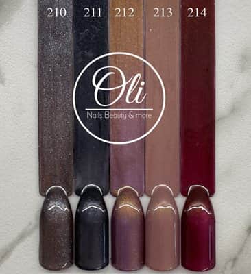 RIO gel polish לק ג׳ל ריו גוונים 210-214